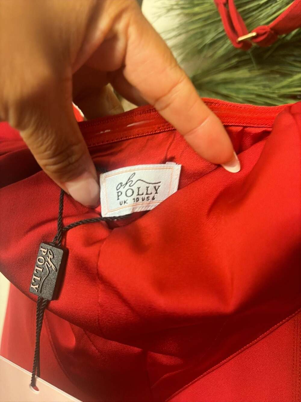 Oh Polly Red Halter Neck Mini Dress - Picture 3 of 6